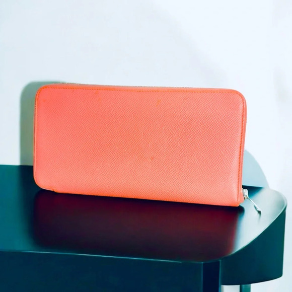 💐HERMES💐2014 Rose Silk'In Classique Long Wallet - Picture 3 of 15